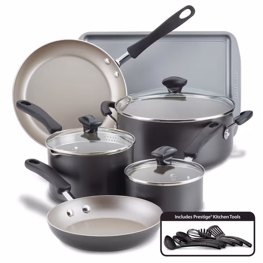 Набор посуды Farberware Cookstart DiamondMax, 15 предметов