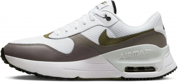 nike air max systm white/medium olive-black, w/m, sz 12.5/11
